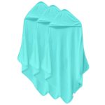 Cosy Family 3 Pack Bamboo Baby Hooded Towels, Ultra Soft Unisex Bath Towels for Babies,Toddler,Infant - Newborn Essential - Ultra Absorbent Toddler Towels for Baby Boy Girl - White
